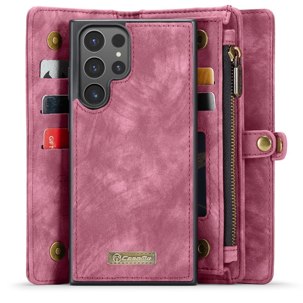 Multi-slot Lommeboksetui Samsung Galaxy S24 Ultra Rød