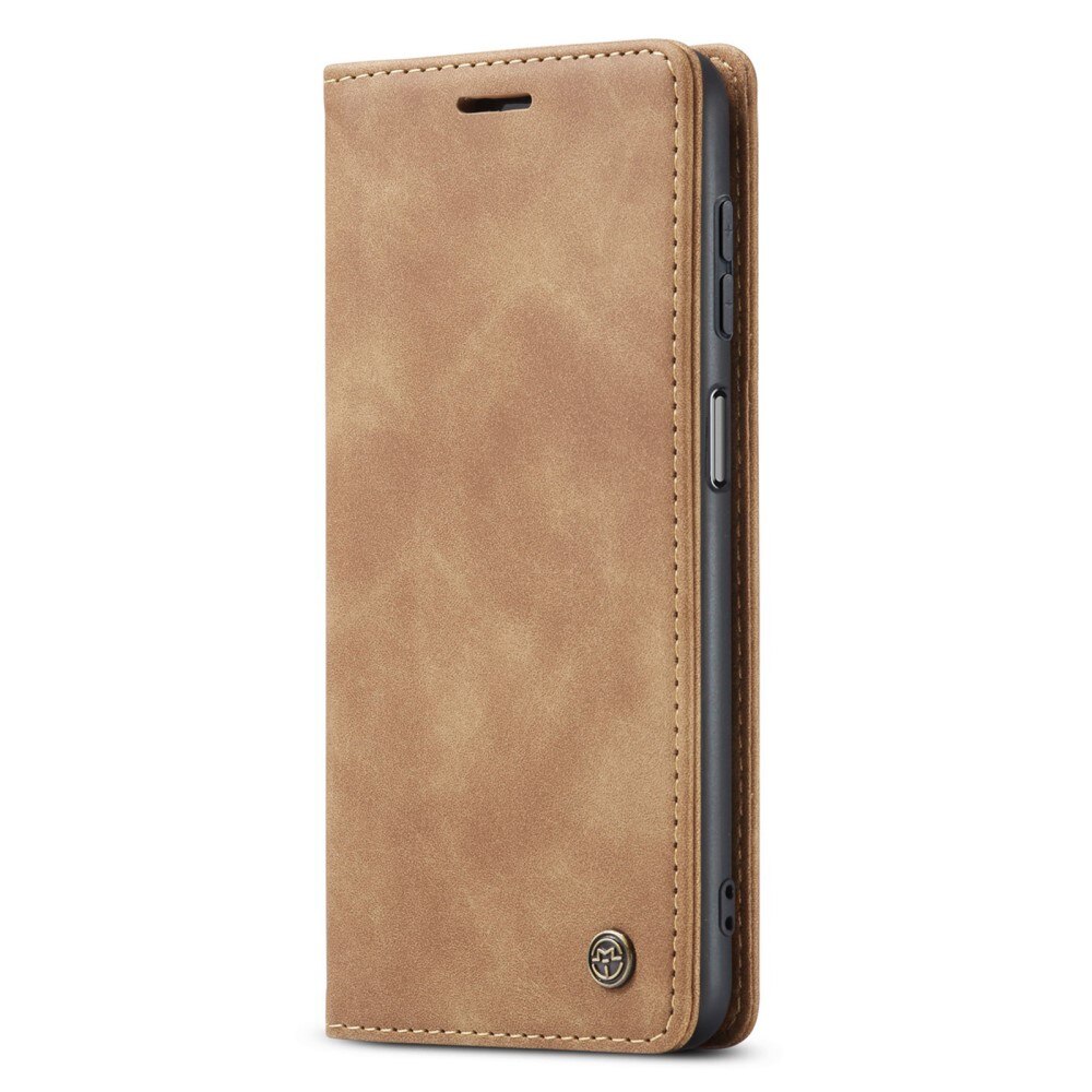 Slim Lommebokveske Samsung Galaxy A15 cognac