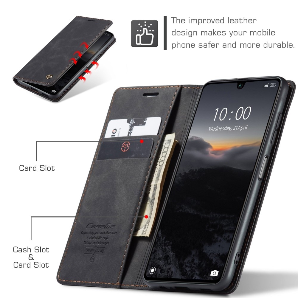 Slim Lommebokveske Xiaomi Redmi 13C svart