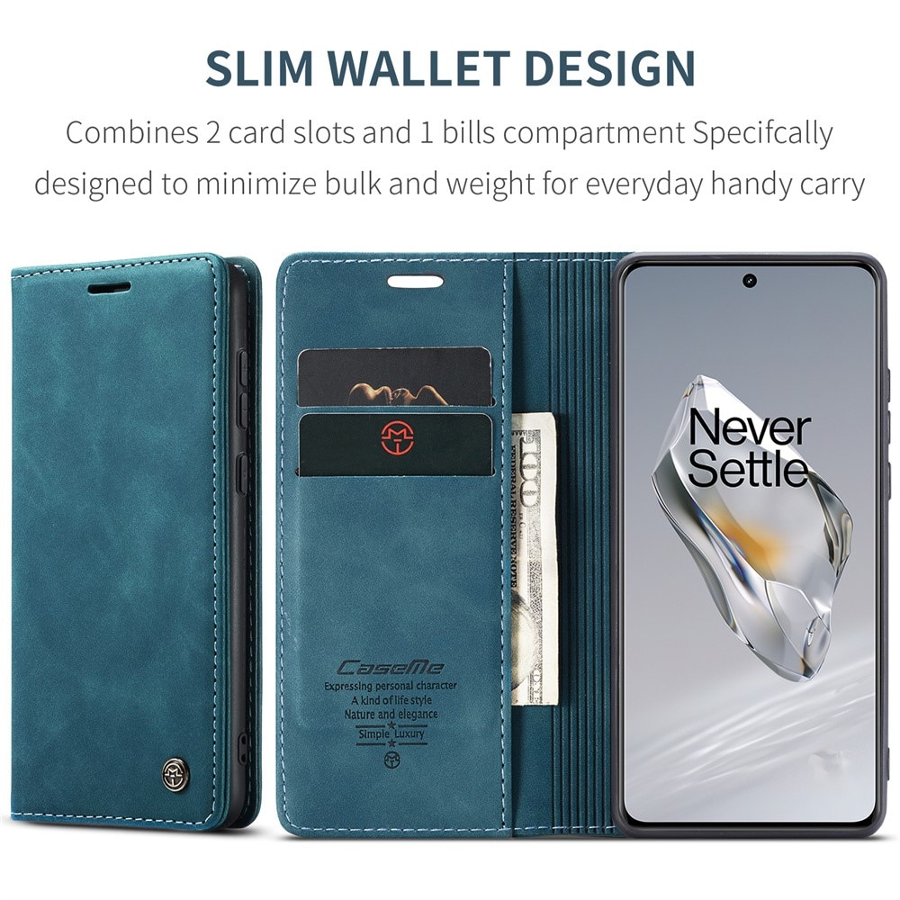 Slim Lommebokveske OnePlus 12 blå
