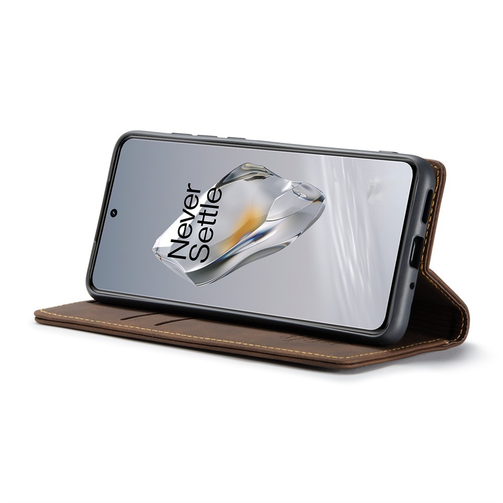 Slim Lommebokveske OnePlus 12 brun