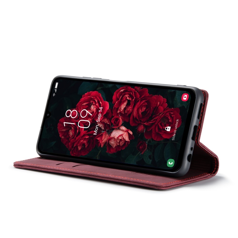 Slim Lommebokveske Samsung Galaxy A25 rød