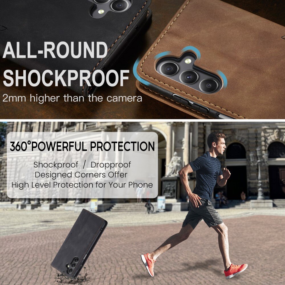 Slim Lommebokveske Samsung Galaxy A25 Svart