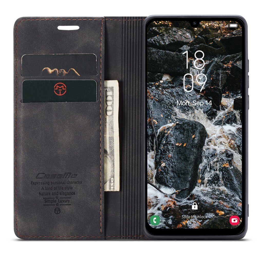 Slim Lommebokveske Samsung Galaxy A25 Svart