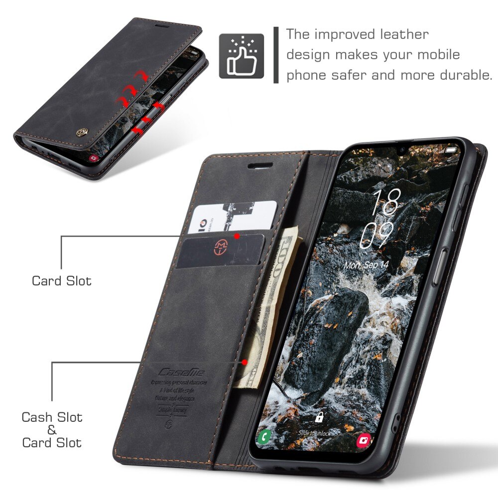 Slim Lommebokveske Samsung Galaxy A25 Svart