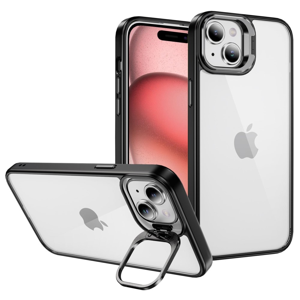 Hybriddeksel Kamera Kickstand iPhone 13 svart