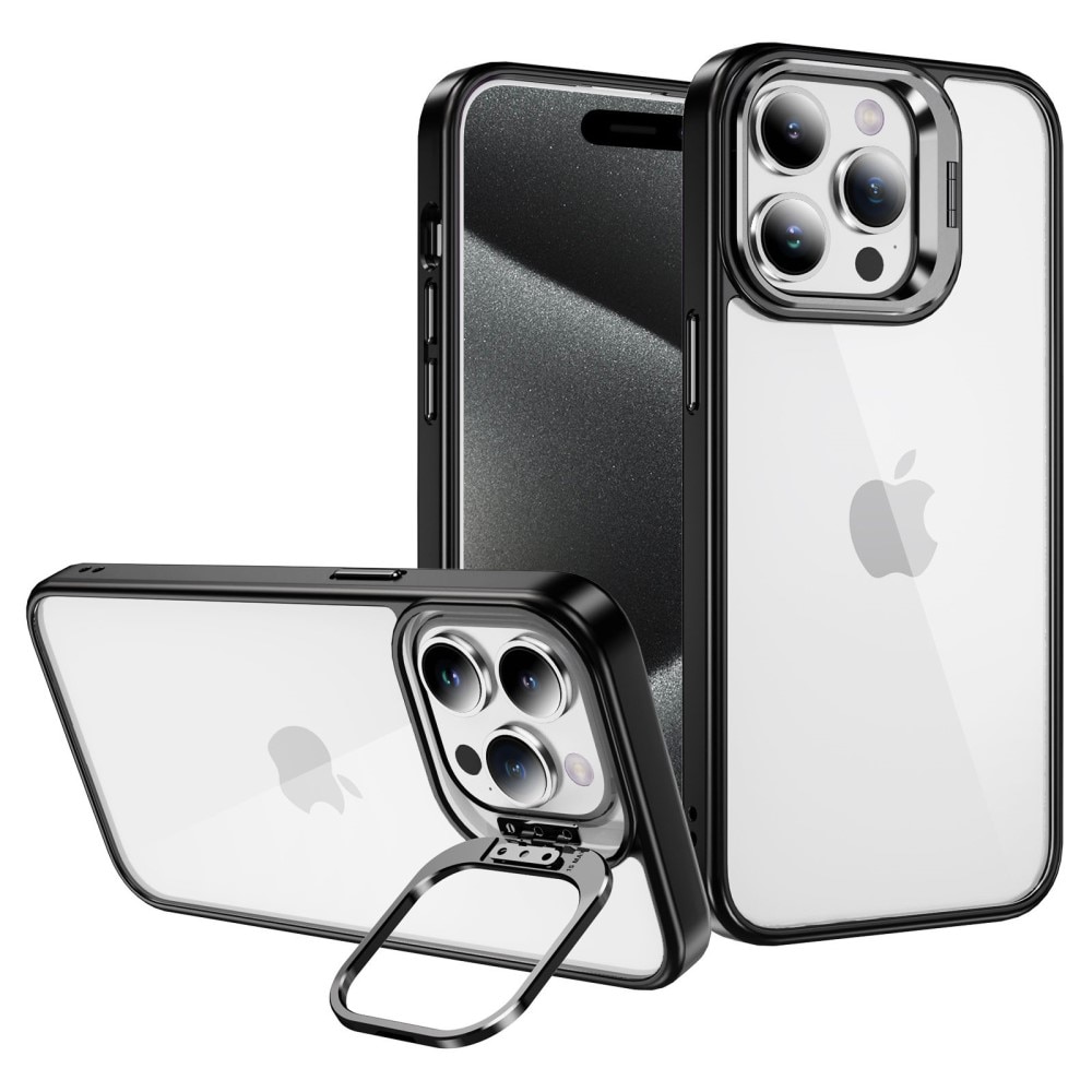 Hybriddeksel Kamera Kickstand iPhone 12 Pro svart