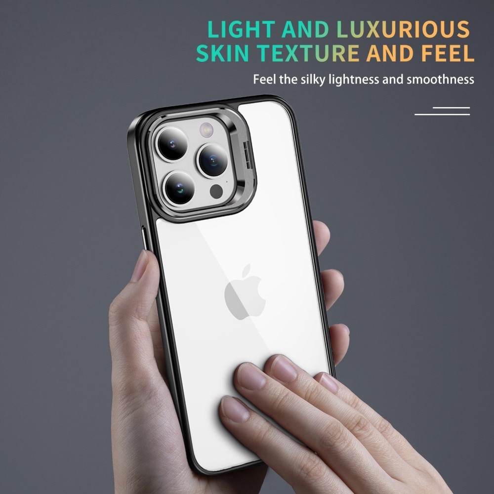 Hybriddeksel Kamera Kickstand iPhone 12 svart