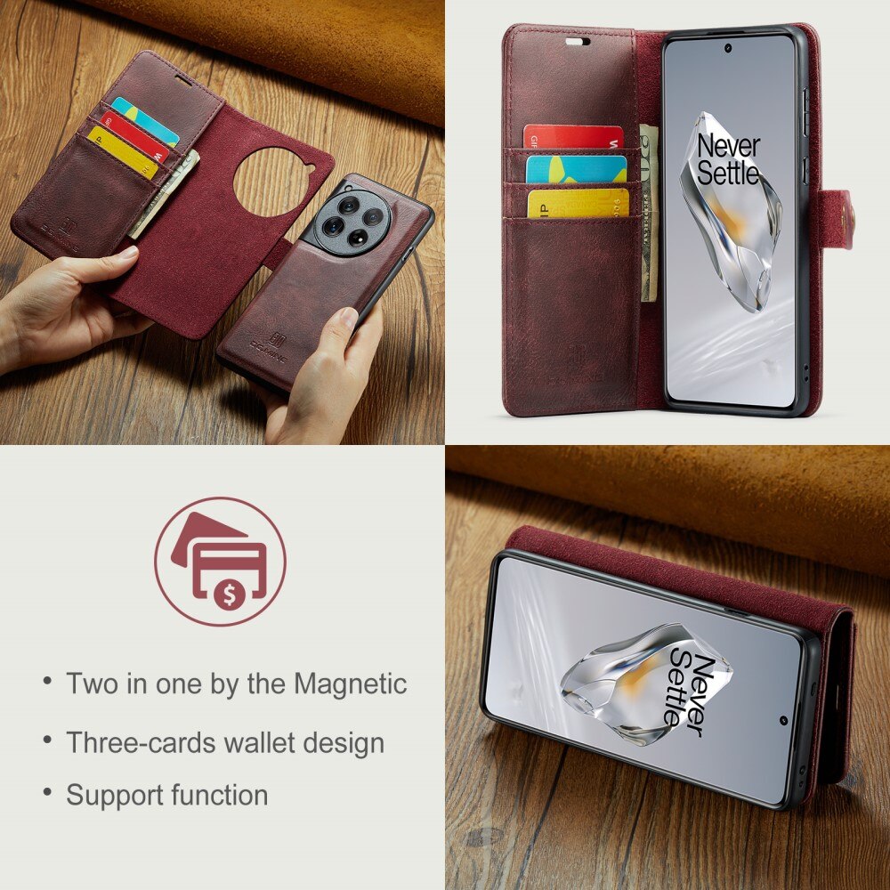 Magnet Wallet OnePlus 12 Red