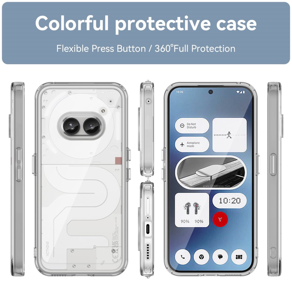 Crystal Hybrid Case Nothing Phone 2a gjennomsiktig
