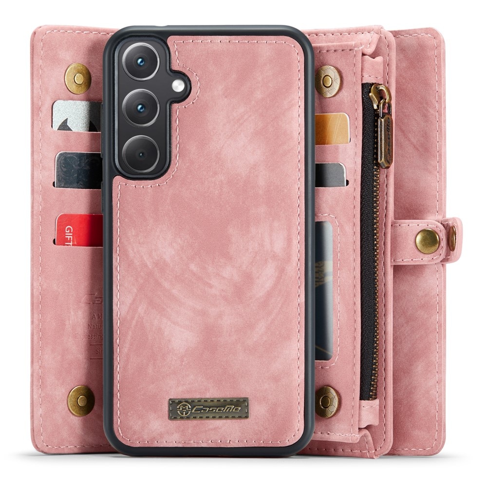 Multi-slot Lommeboksetui Samsung Galaxy A35 Rød