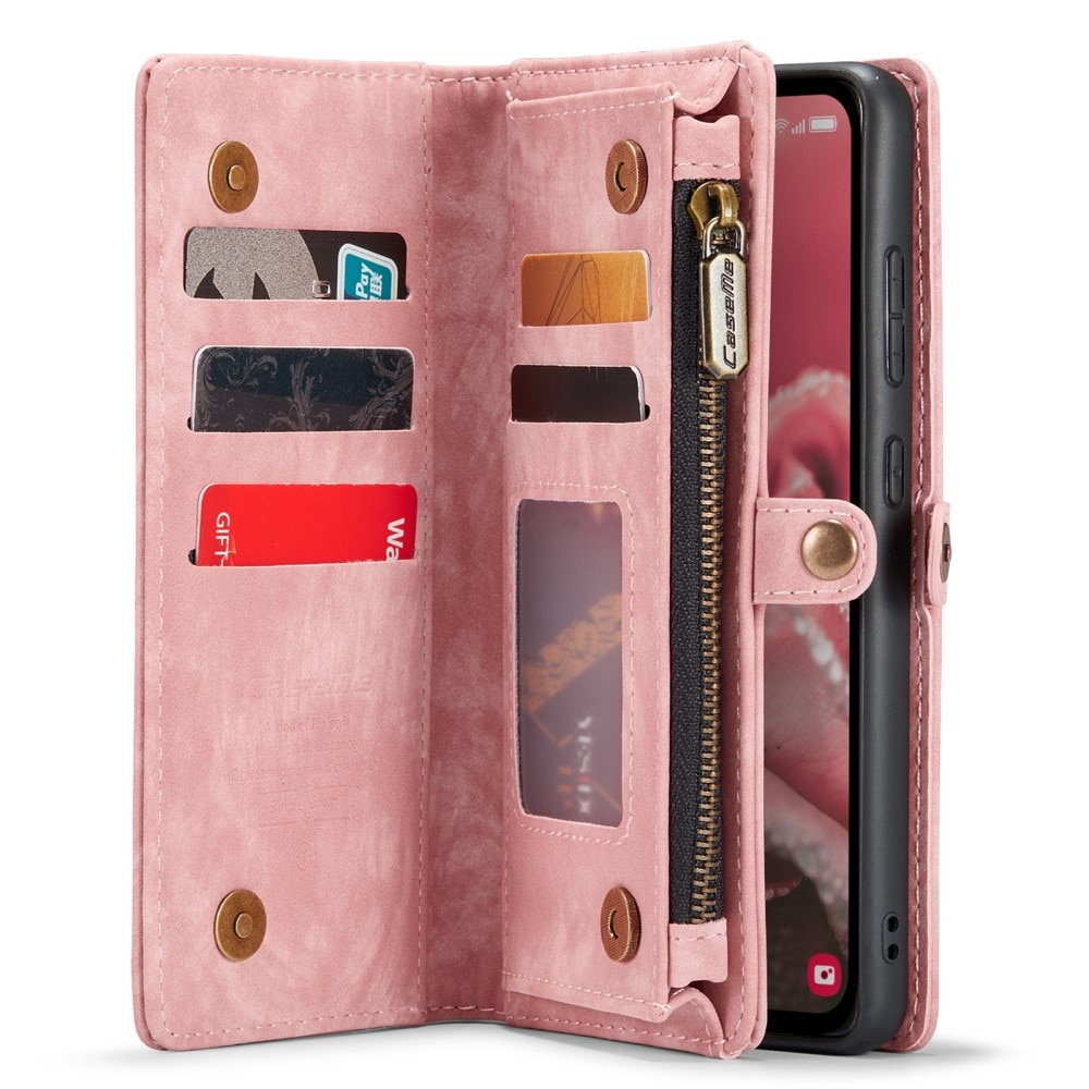 Multi-slot Lommeboksetui Samsung Galaxy A35 Rød