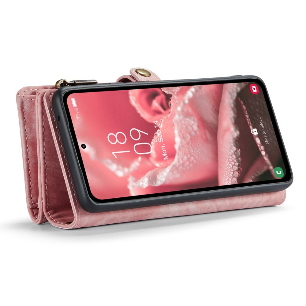 Multi-slot Lommeboksetui Samsung Galaxy A35 Rød