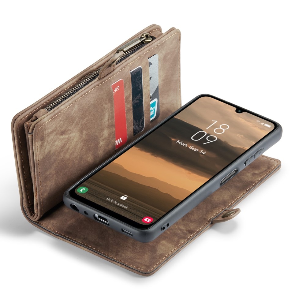 Multi-slot Lommeboksetui Samsung Galaxy A25 Brun