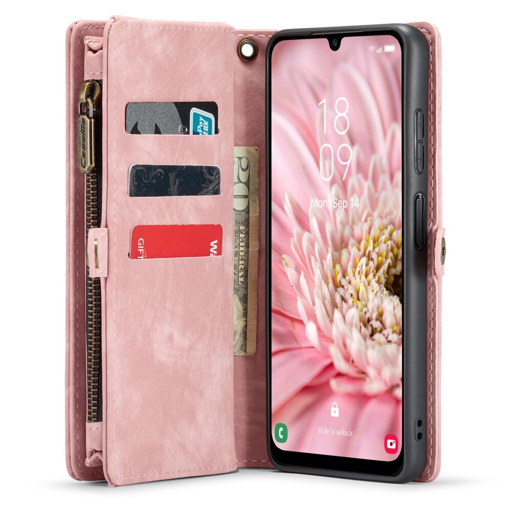 Multi-slot Lommeboksetui Samsung Galaxy A25 Rosa