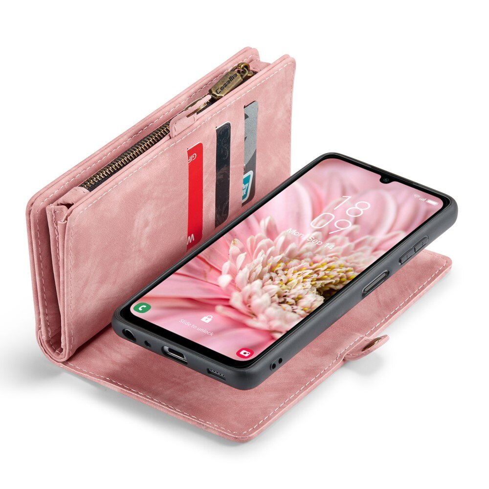 Multi-slot Lommeboksetui Samsung Galaxy A25 Rosa