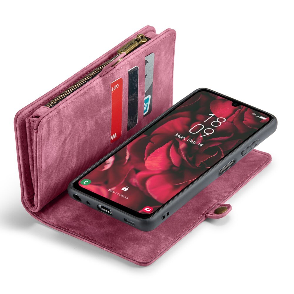 Multi-slot Lommeboksetui Samsung Galaxy A25 Rød