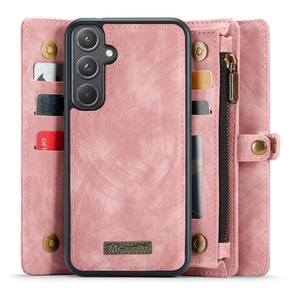 Multi-slot Lommeboksetui Samsung Galaxy A55 Rosa