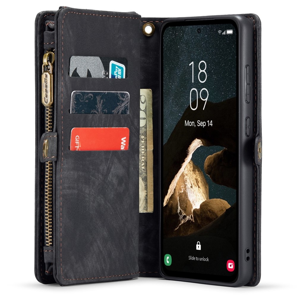 Multi-slot Lommeboksetui Samsung Galaxy A55 Grå
