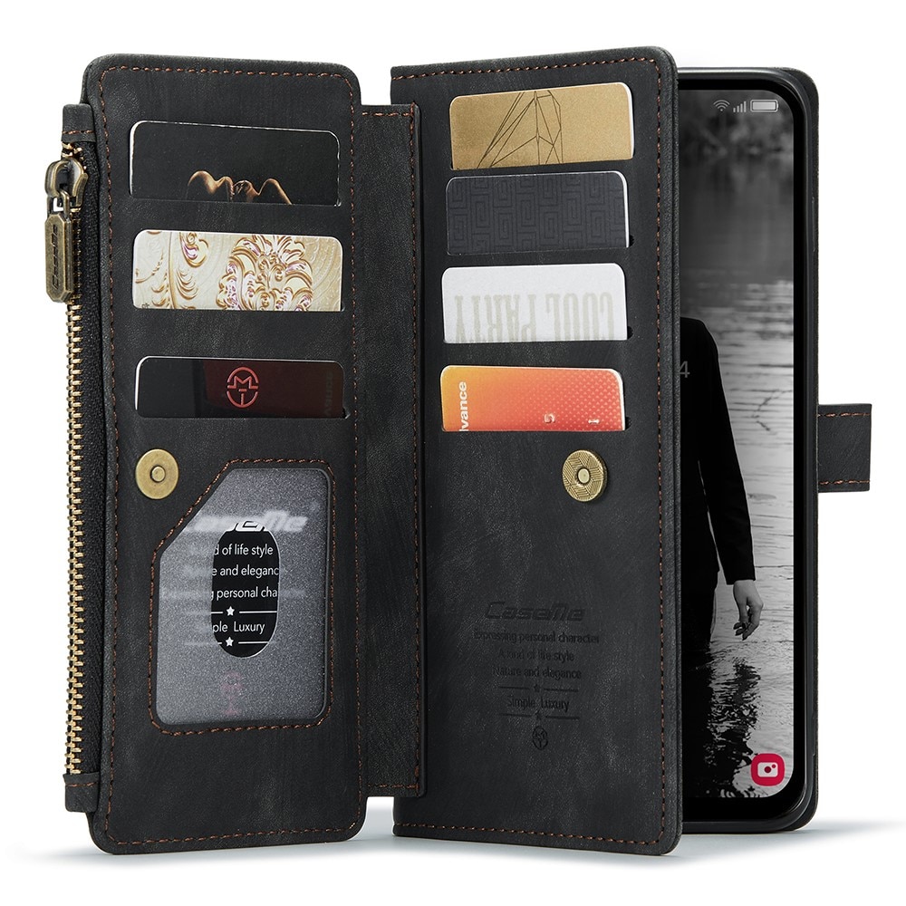 Zipper Wallet Samsung Galaxy A15 svart