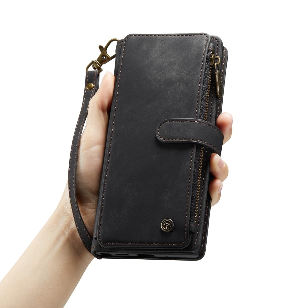 Zipper Wallet Samsung Galaxy A15 svart