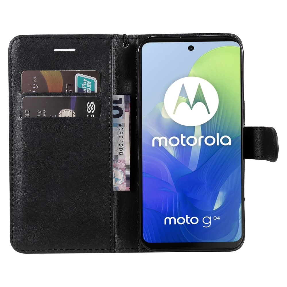 Lommebokdeksel Motorola Moto G24 svart