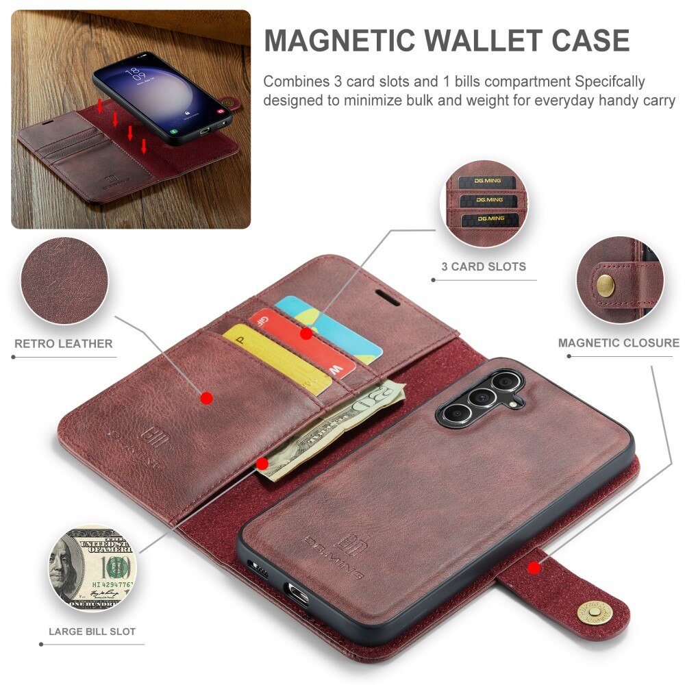 Magnet Wallet Samsung Galaxy A55 Red