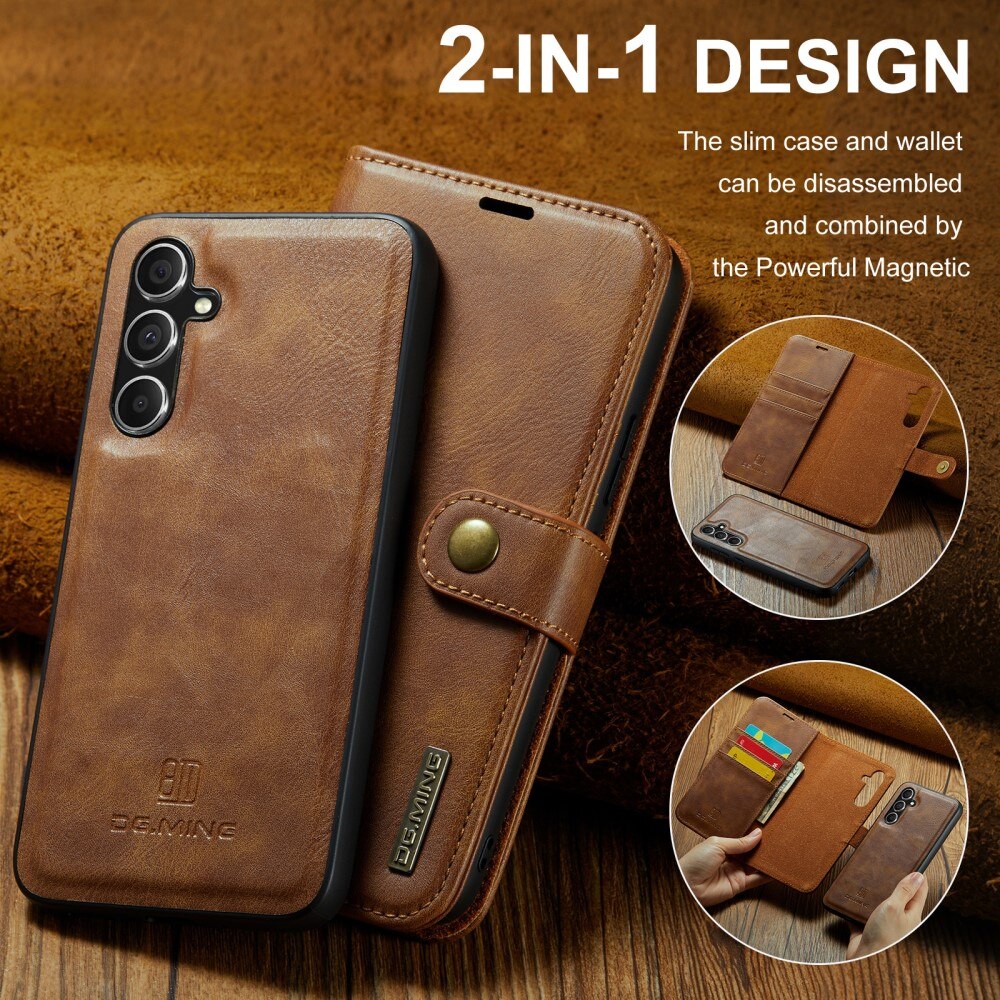 Magnet Wallet Samsung Galaxy A35 Cognac