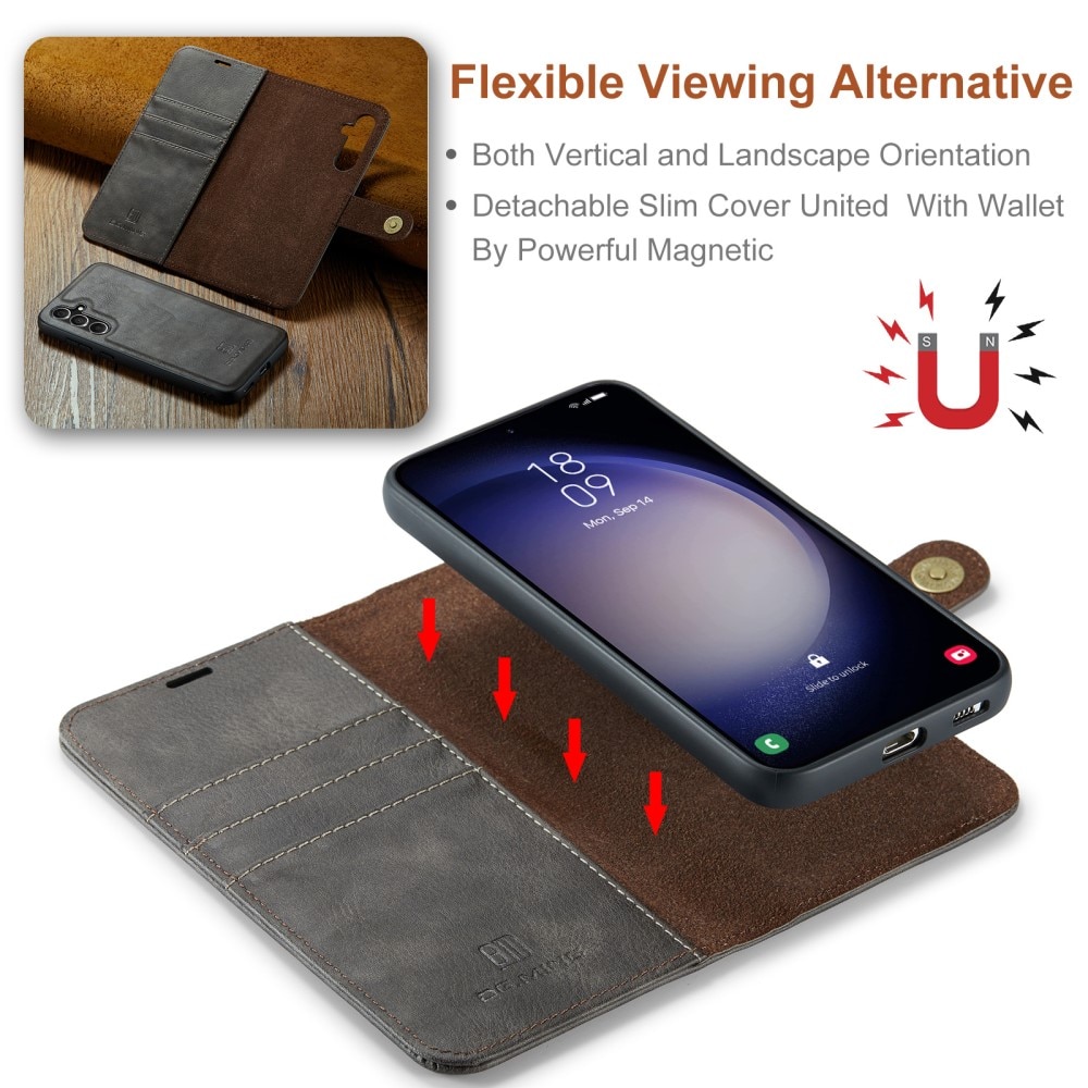 Magnet Wallet Samsung Galaxy A15 Brown