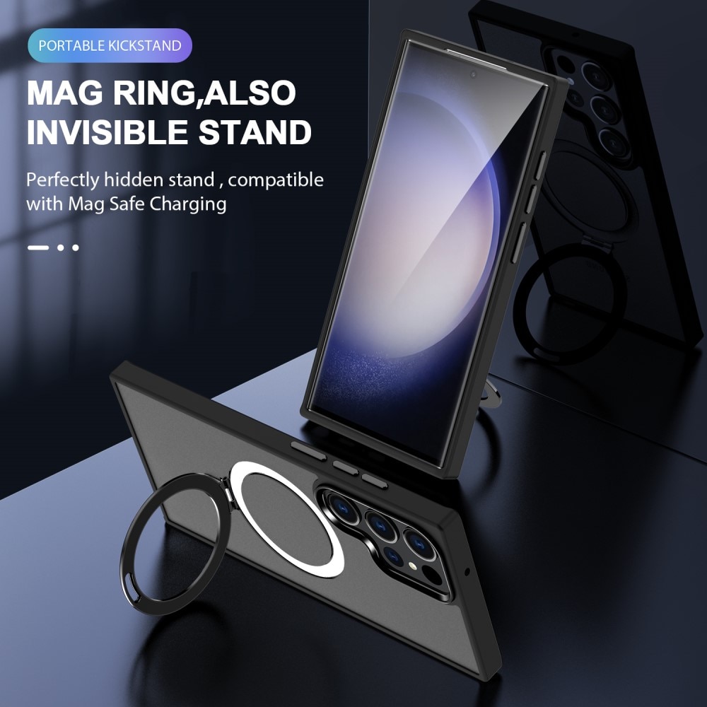 Hybriddeksel MagSafe Ring Samsung Galaxy S24 Ultra svart