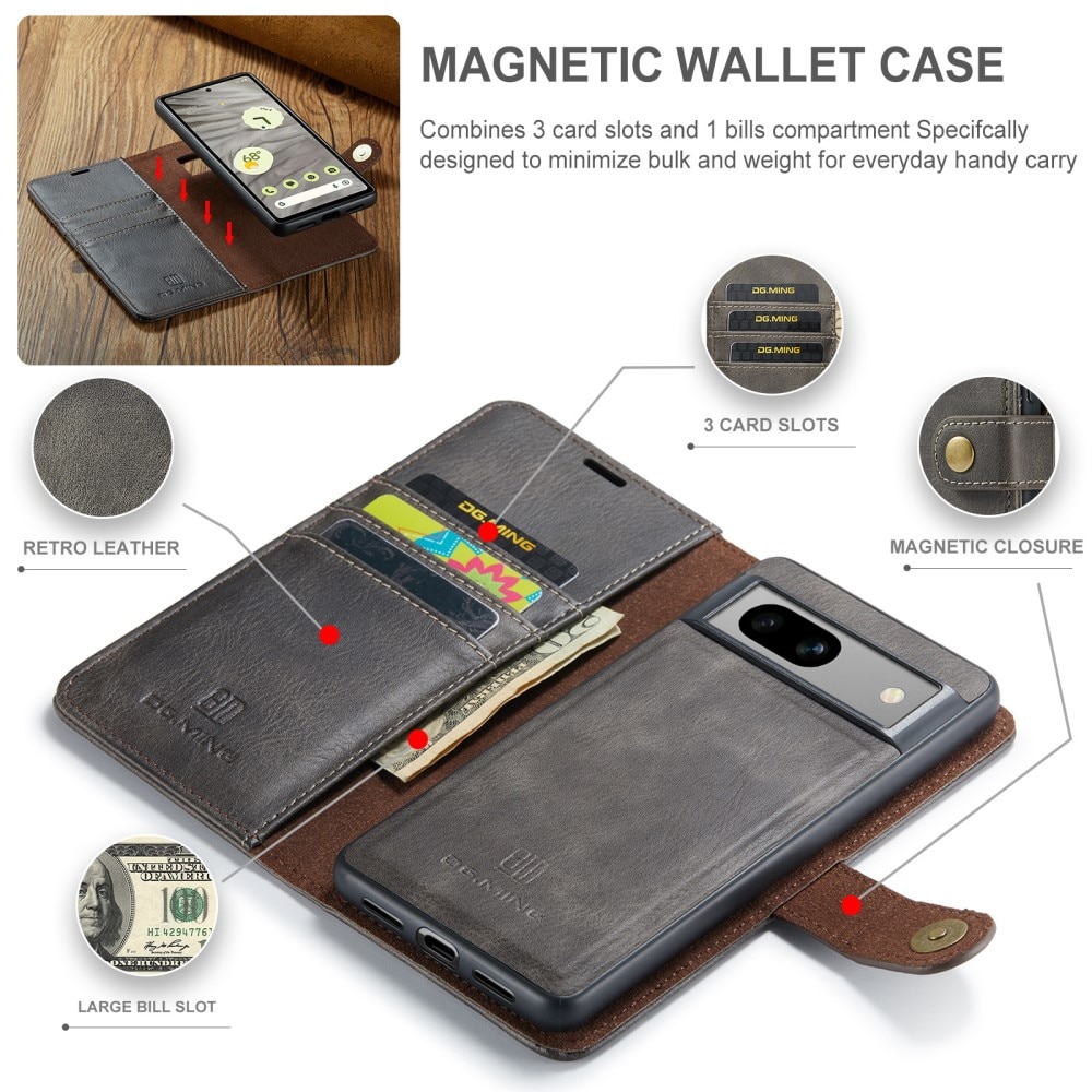 Magnet Wallet Google Pixel 8a Brown