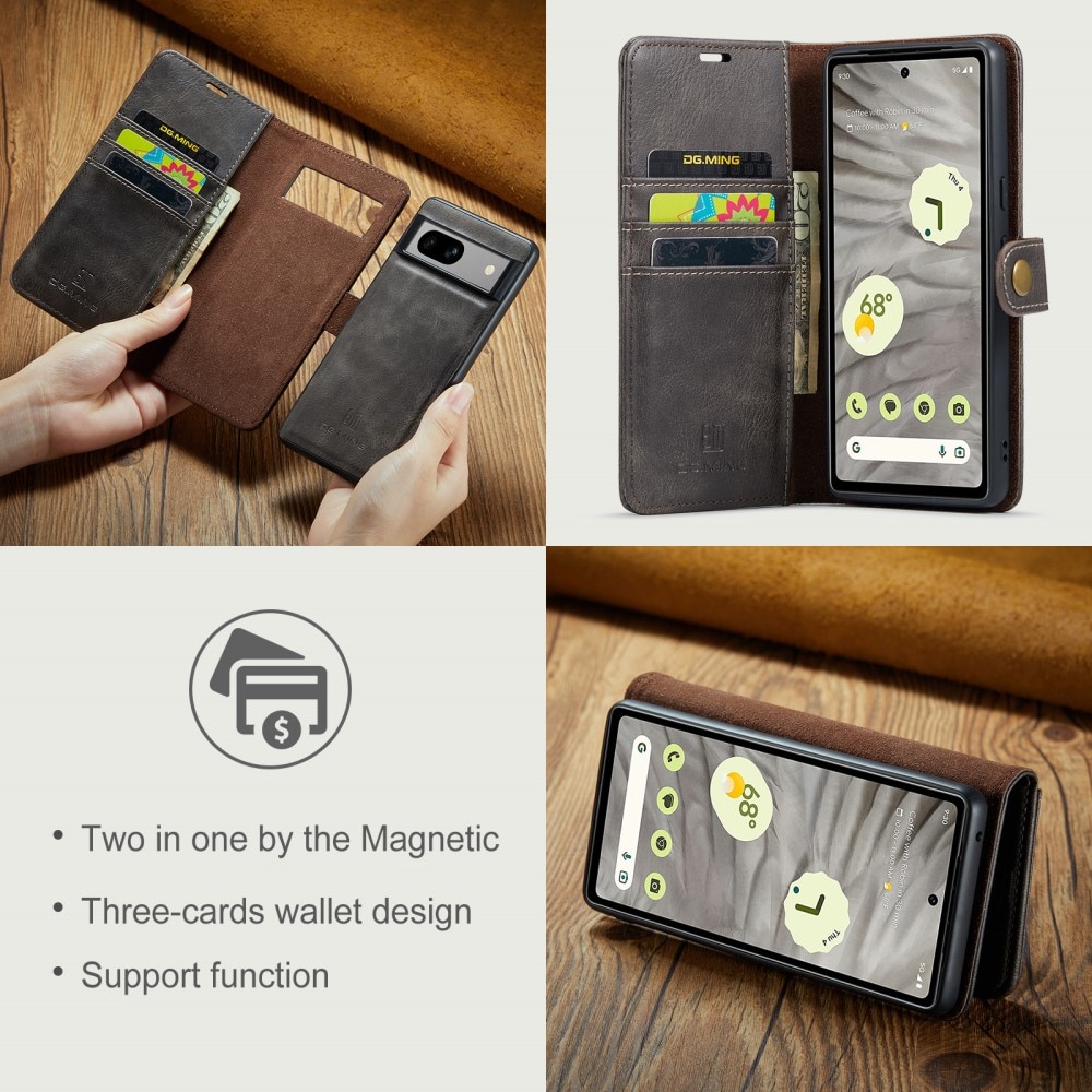 Magnet Wallet Google Pixel 8a Brown