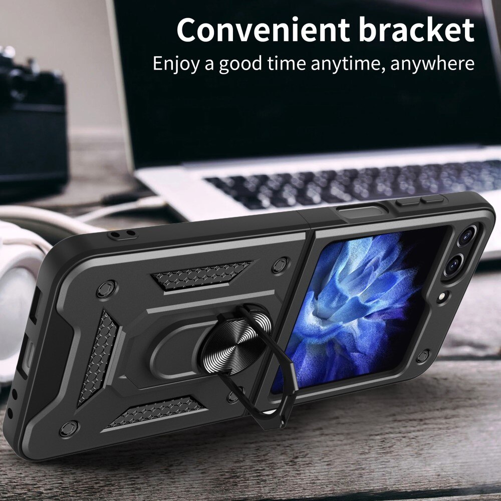 Hybriddeksel Tech Ring Samsung Galaxy Z Flip 6 svart