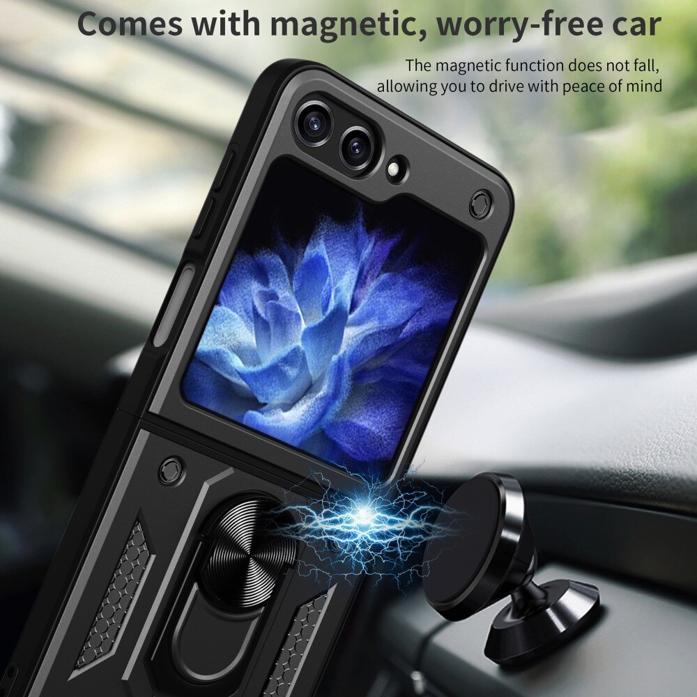 Hybriddeksel Tech Ring Samsung Galaxy Z Flip 6 svart
