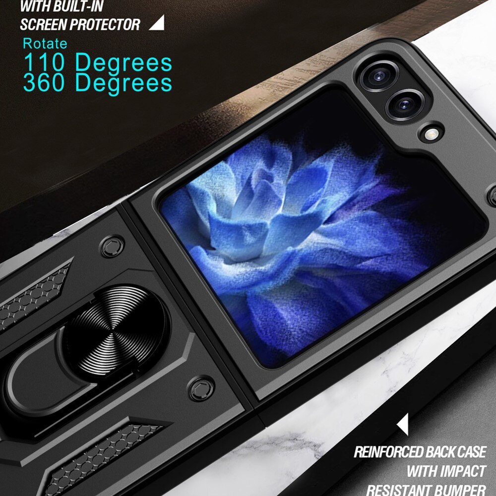 Hybriddeksel Tech Ring Samsung Galaxy Z Flip 6 svart