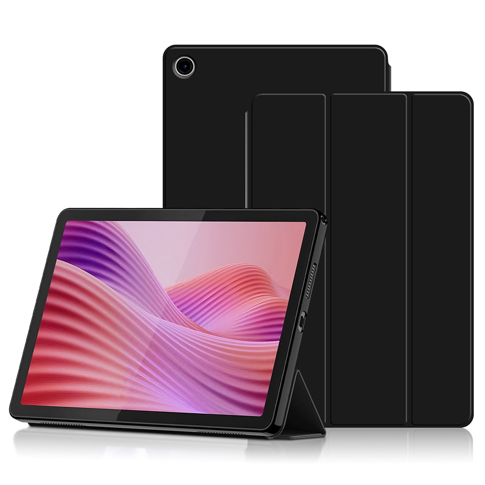 Etui Tri-fold  Lenovo Tab 10.1 (2025) Svart