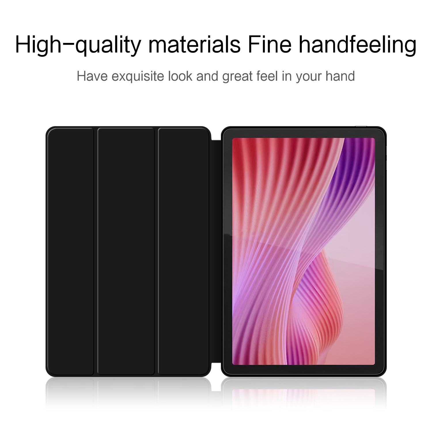 Etui Tri-fold  Lenovo Tab 10.1 (2025) Svart