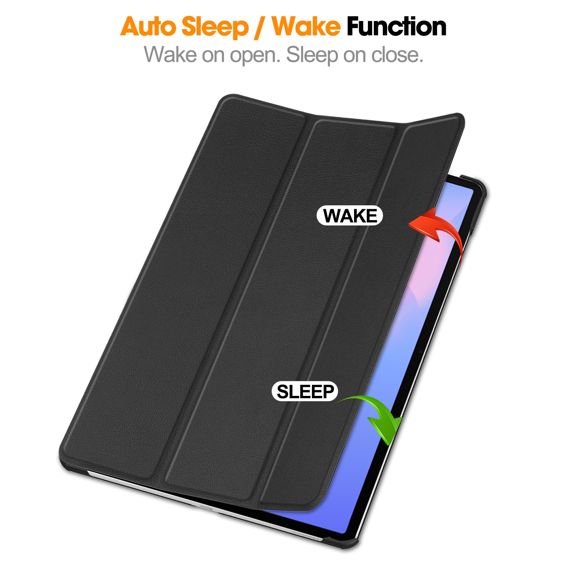Etui Tri-fold Samsung Galaxy Tab S10 FE Plus Svart