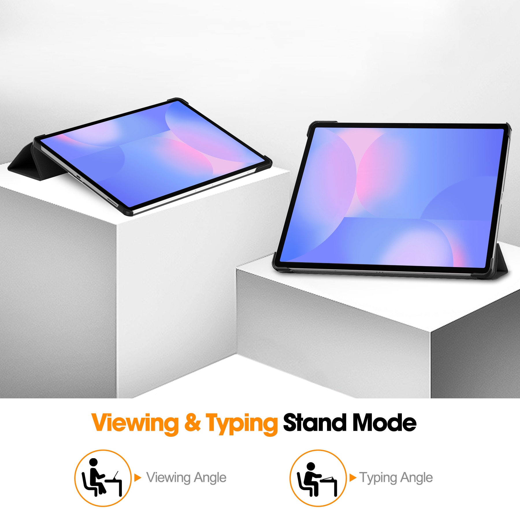 Etui Tri-fold Samsung Galaxy Tab S10 FE Plus Svart