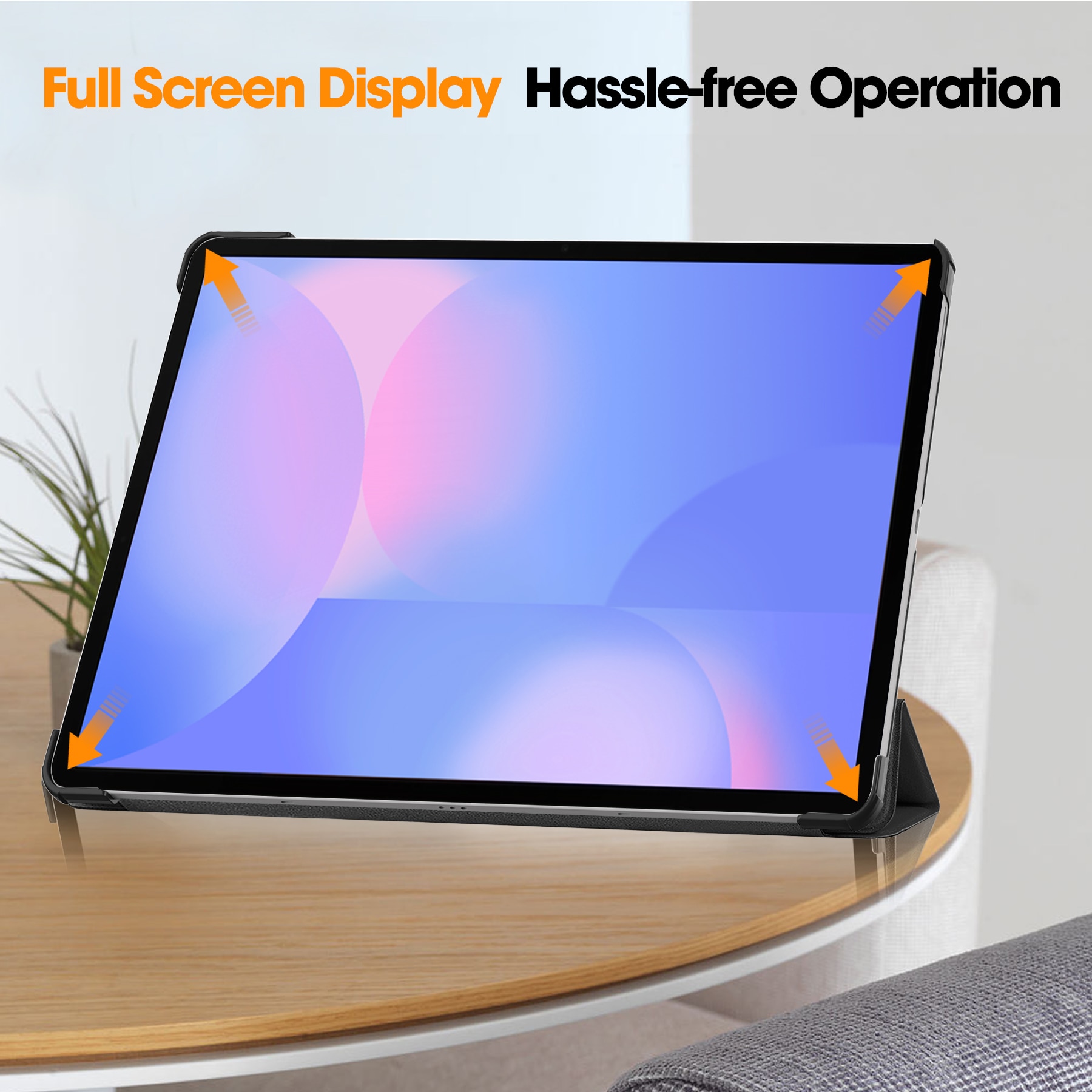 Etui Tri-fold Samsung Galaxy Tab S10 FE Plus Svart