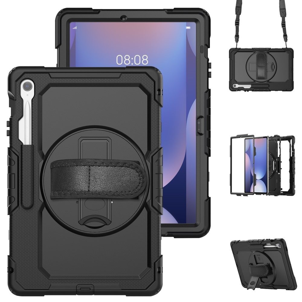 Støtsikker Full Protection Hybriddeksel Samsung Galaxy Tab S10 FE Plus svart