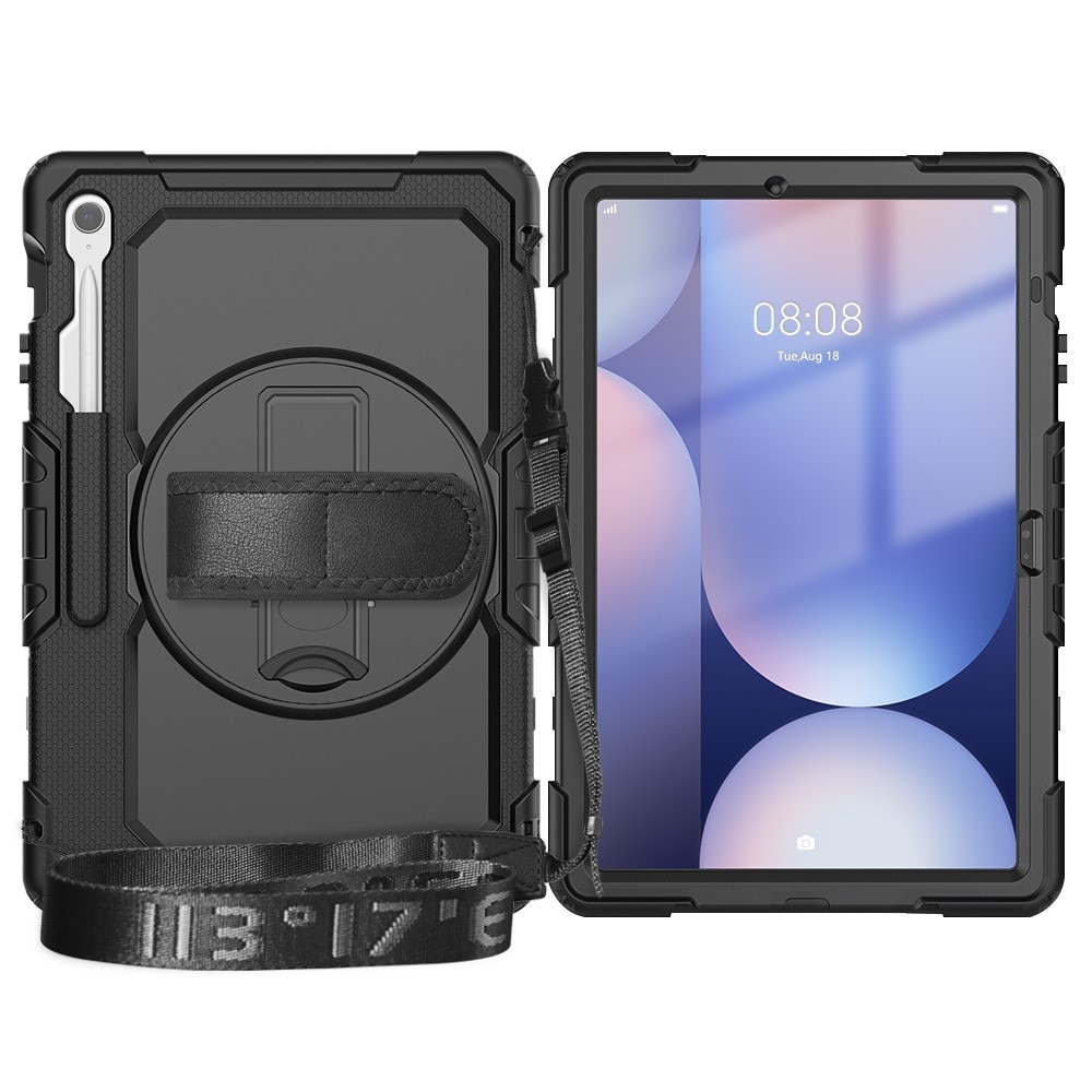 Støtsikker Full Protection Hybriddeksel Samsung Galaxy Tab S10 FE Plus svart