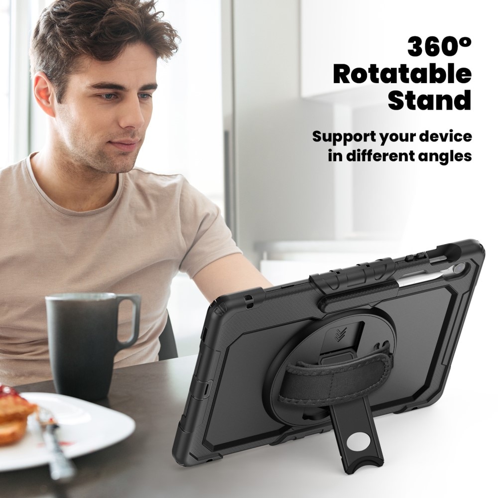 Støtsikker Full Protection Hybriddeksel Samsung Galaxy Tab S10 FE Plus svart