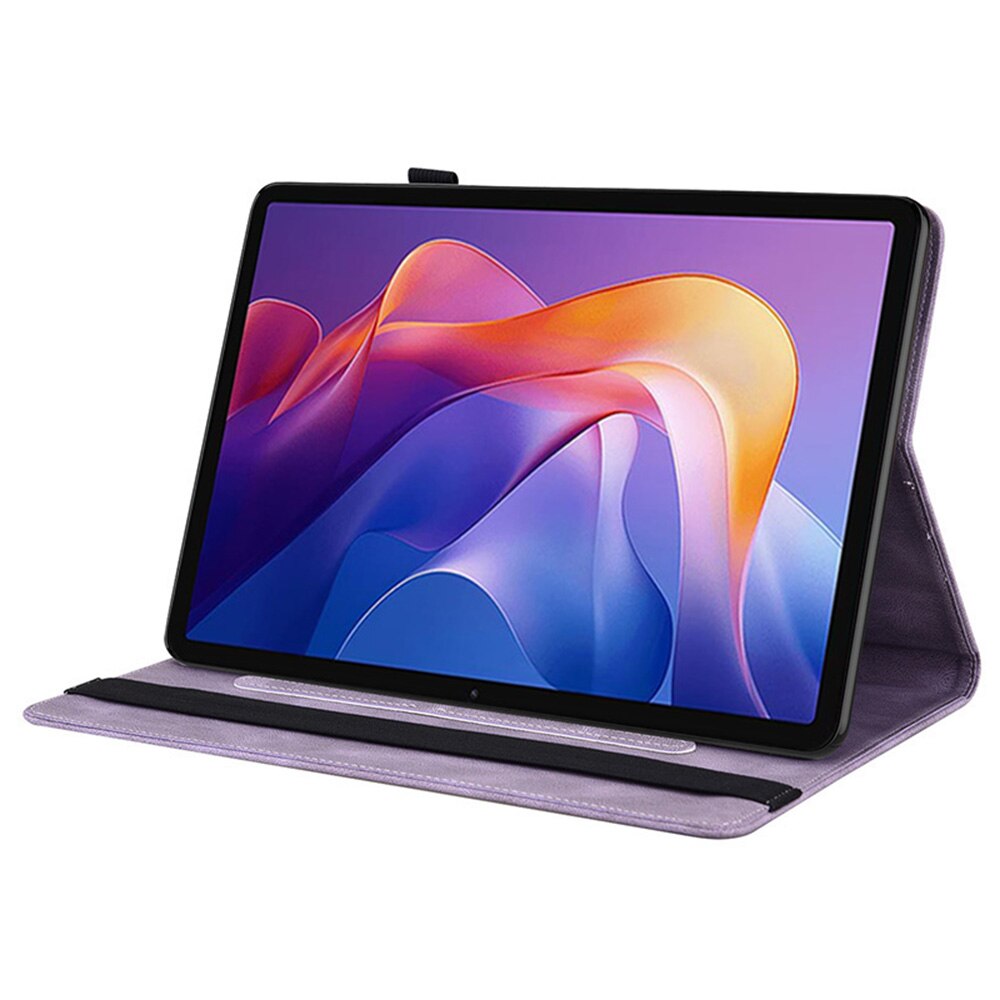 Lærveske Sommerfugler Xiaomi Redmi Pad 2 Lilla