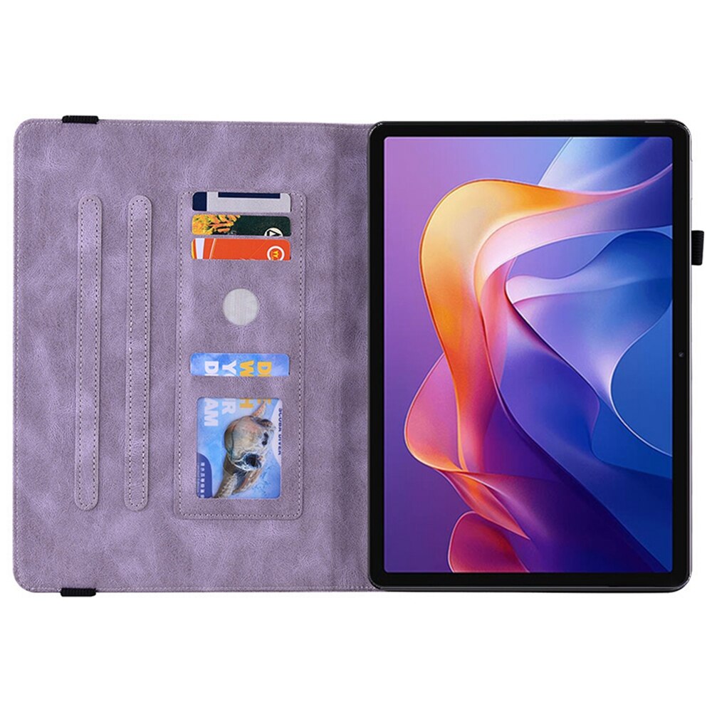 Lærveske Sommerfugler Xiaomi Redmi Pad 2 Lilla