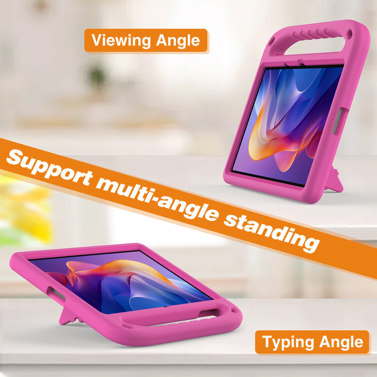 Etui EVA med håndtak for Xiaomi Redmi Pad 2 Rosa