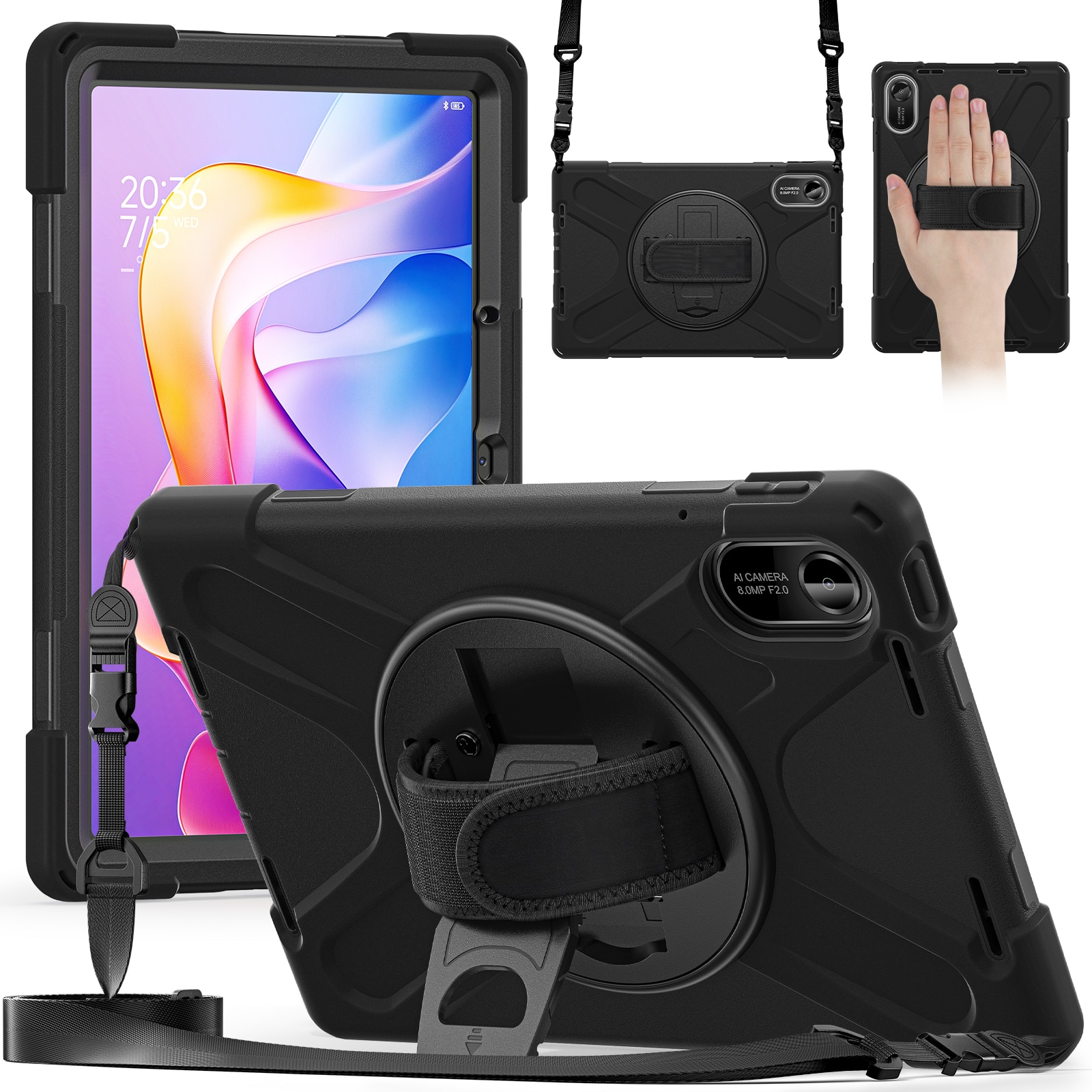 Støtsikker Hybriddeksel Xiaomi Redmi Pad 2 svart