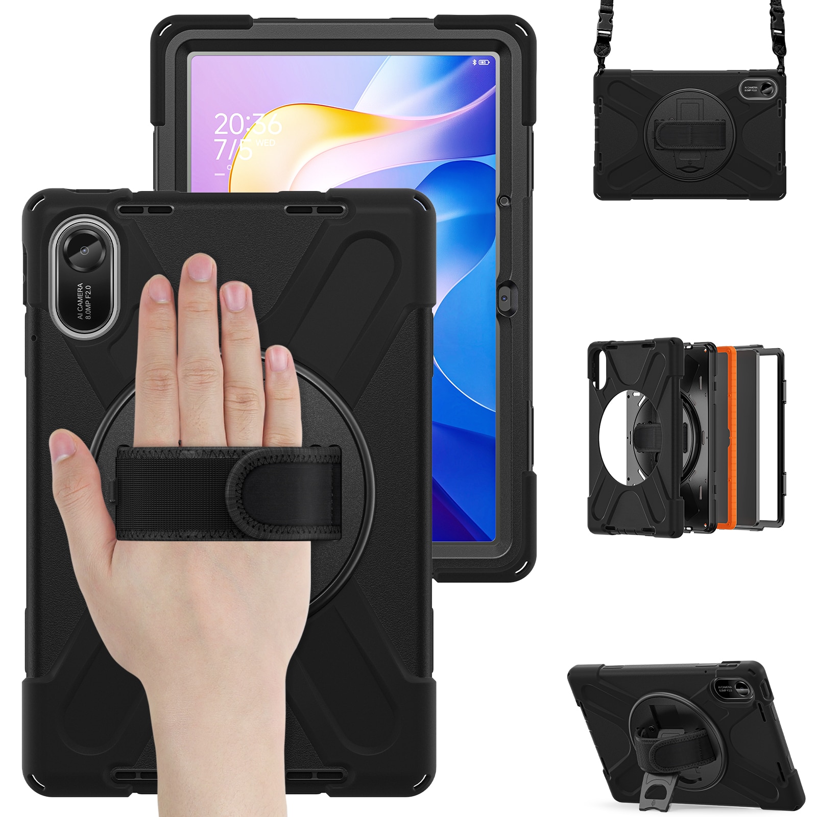 Støtsikker Hybriddeksel Xiaomi Redmi Pad 2 svart