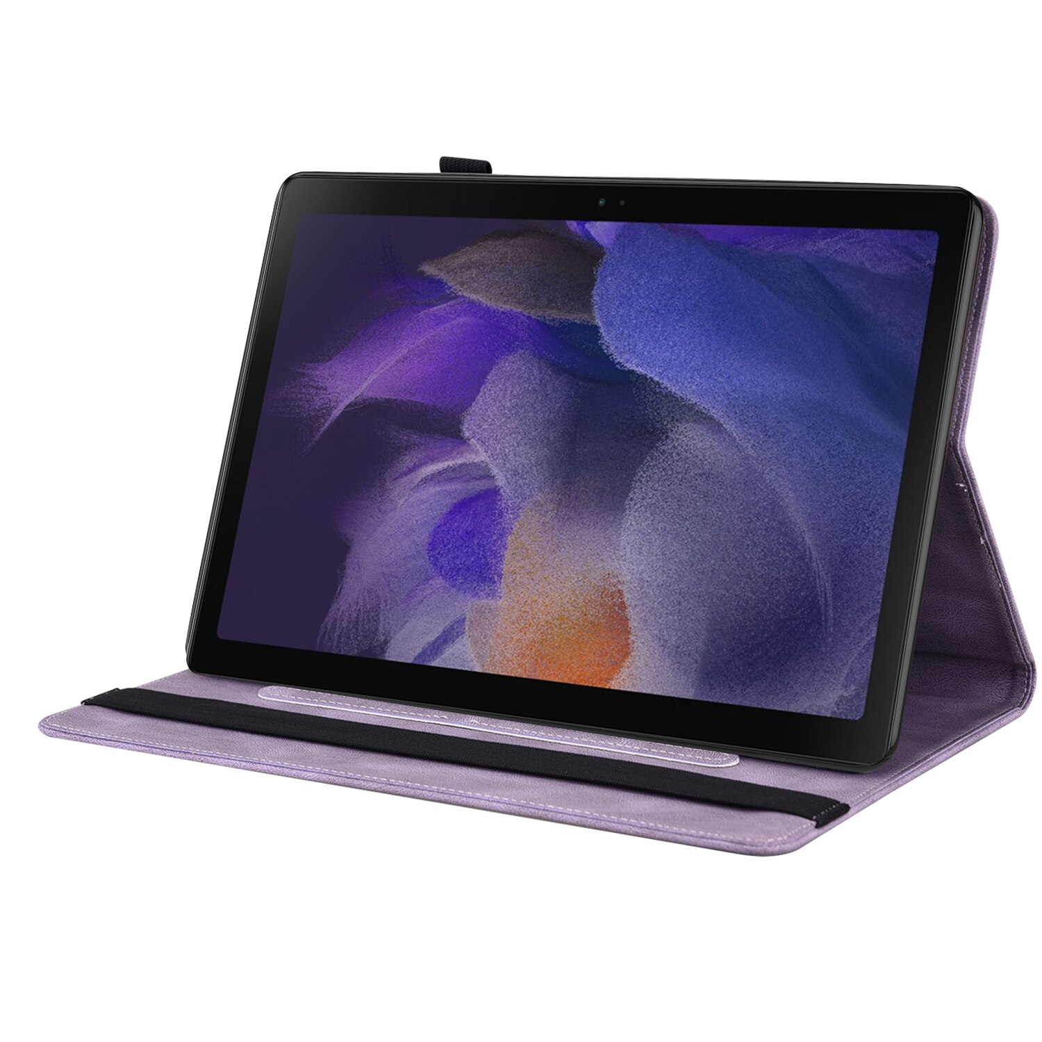 Lærveske Sommerfugler Samsung Galaxy Tab A11 Plus Lilla