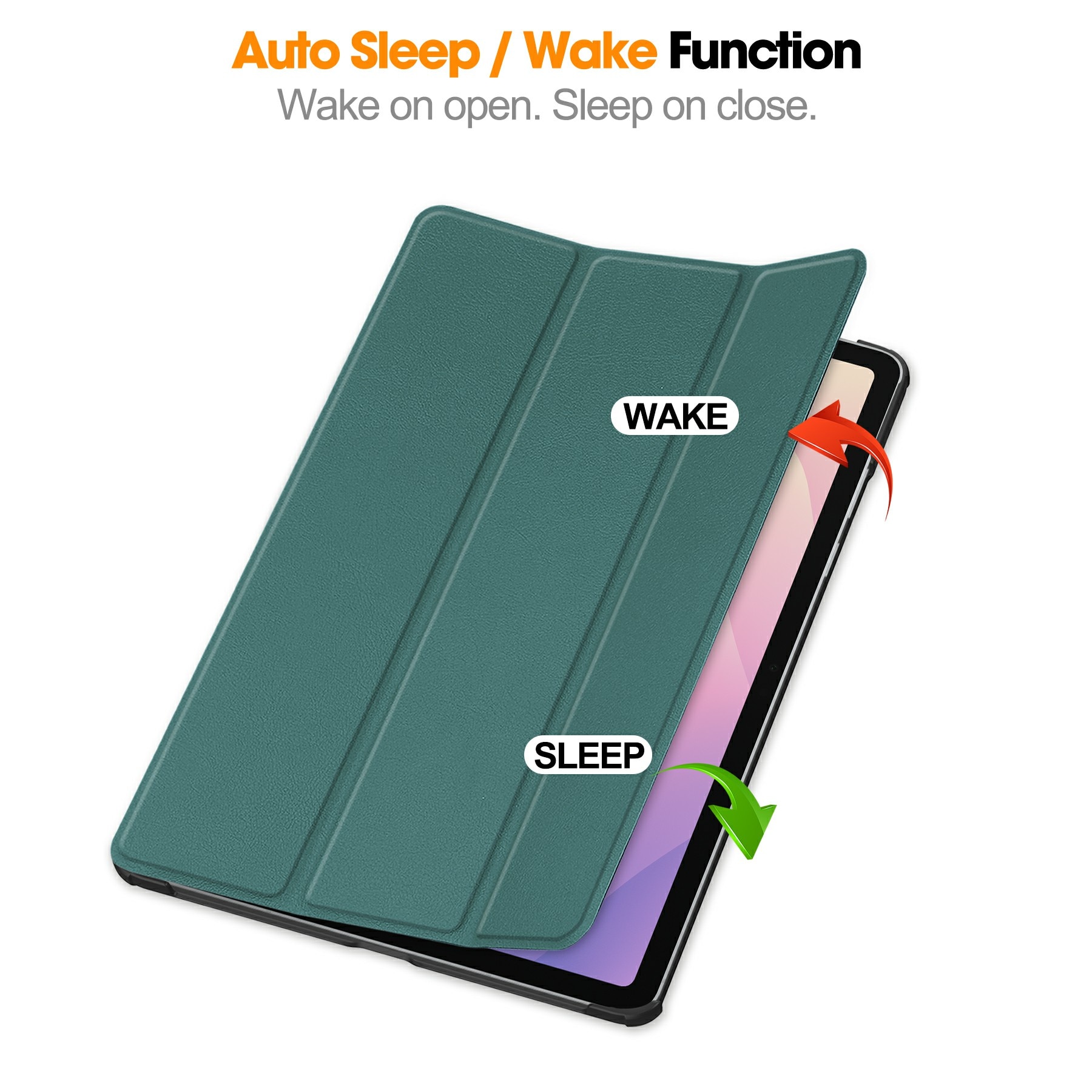 Etui Tri-fold Samsung Galaxy Tab S11 Grønn